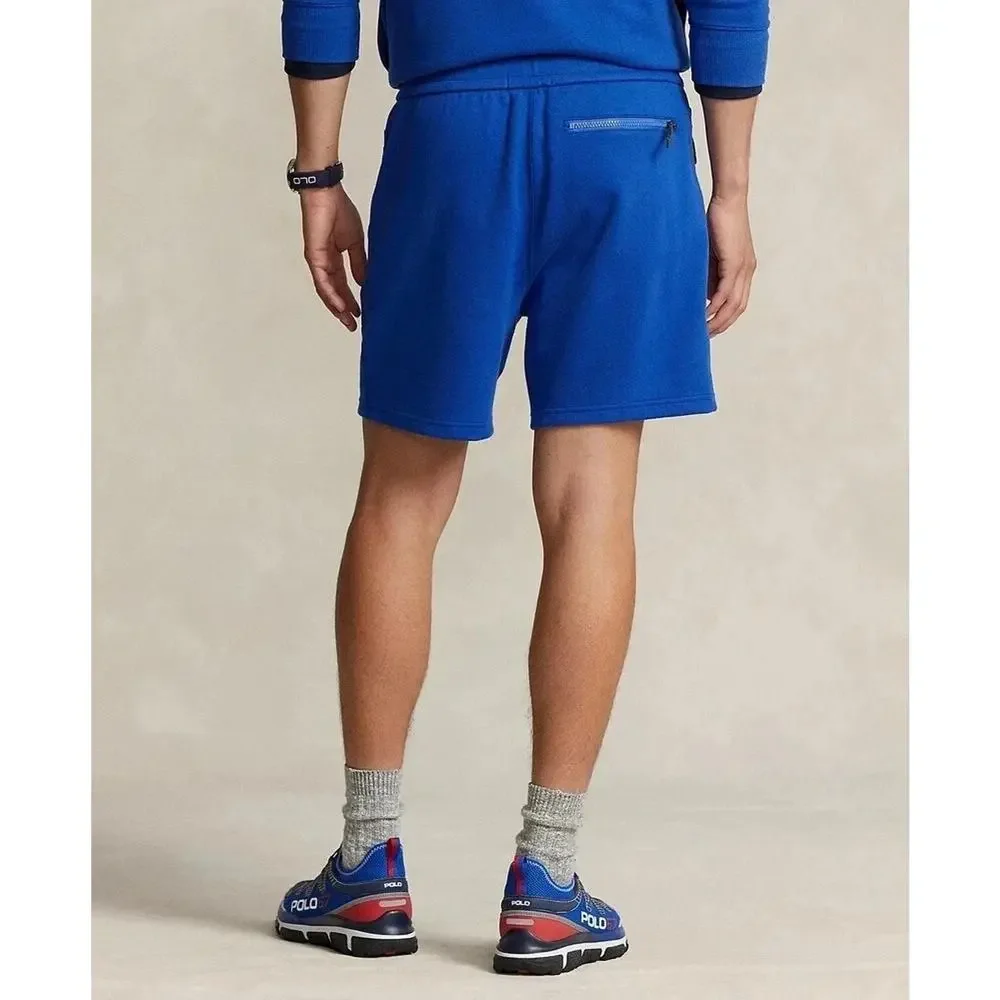 Polo Ralph Lauren Expedition Terry Shorts Men’s Size Large Blue Drawstring (54)